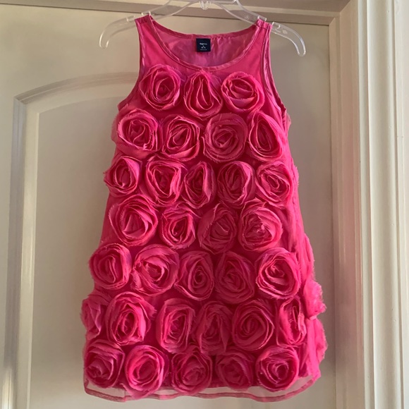 pink rose dress